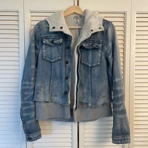 Free People Denim Jacket with “sweatshirt lining”